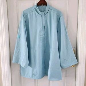 Spirited Sisters Inc. Healing Threads Blue Medical Patient Top Womens Size L New